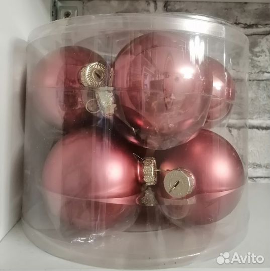 Стеклянные елочные шары