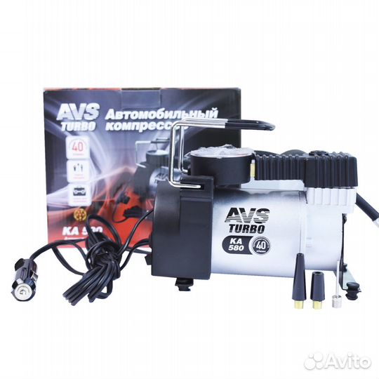 Компрессор автомобильный 40 л/мин Turbo KA580 AVS