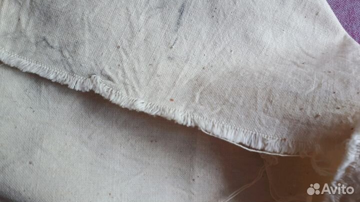 Лен для вышивания (плотный советский хлопок)