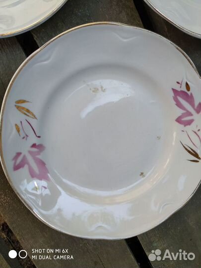 Тарелки плоские редкие фарфор СССР