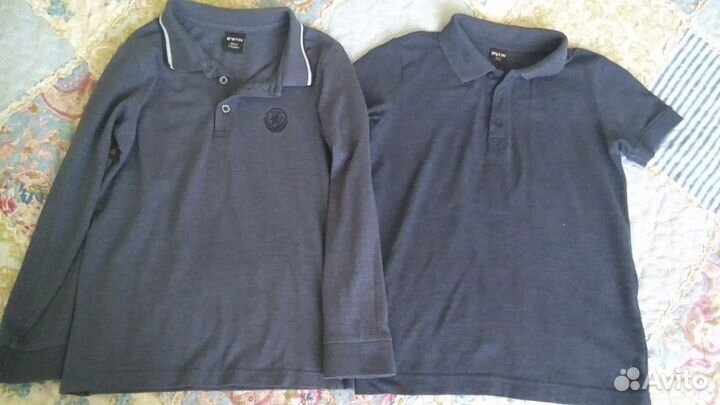 Поло, рубашки и спорт. костюм для школы р 122-128
