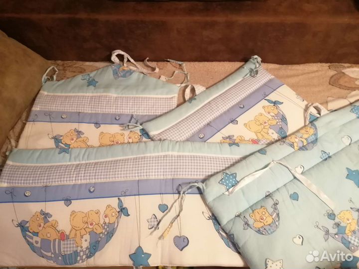 Бортики в детскую кроватку бу