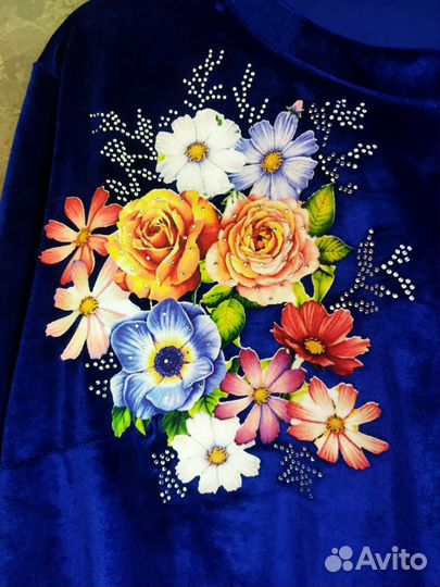 Нарядная бархатная кофточка