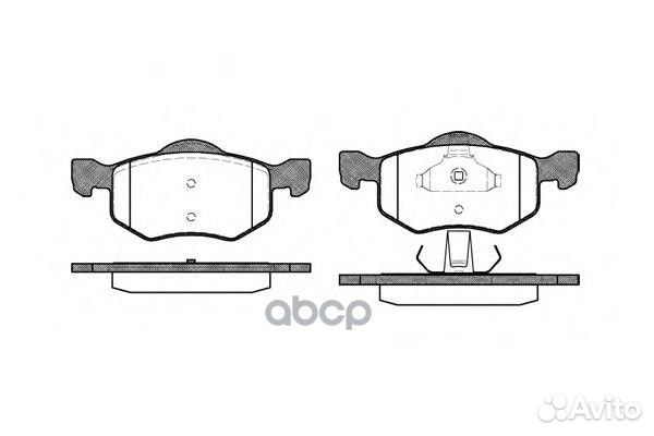 802 00 D3813-01Y03-3813 колодки дисковые п F