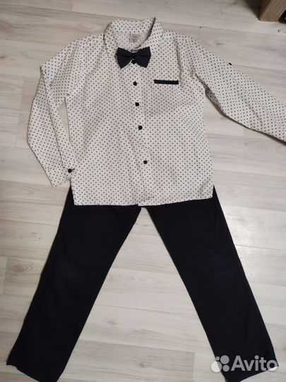 Рубашка, брюки, бабочка 122-128