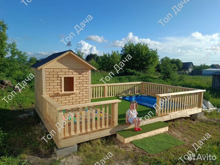 Бассейн, Детский домик, Игровая площадка, подиум