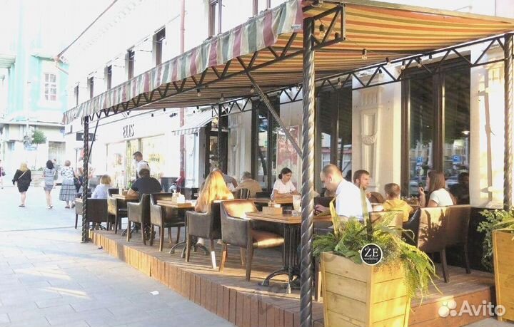 Летняя веранда для кафе