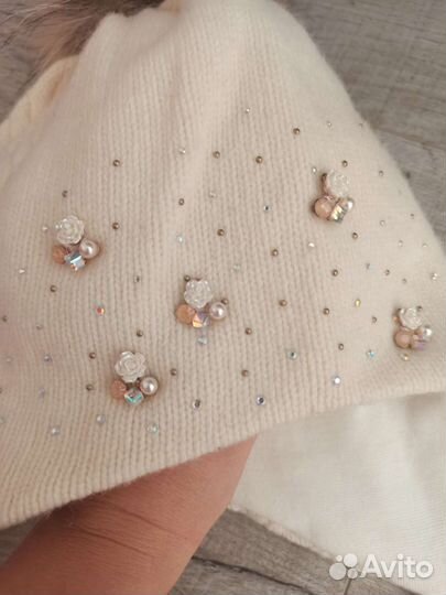 Шапка зимняя для девочки, 52 -54