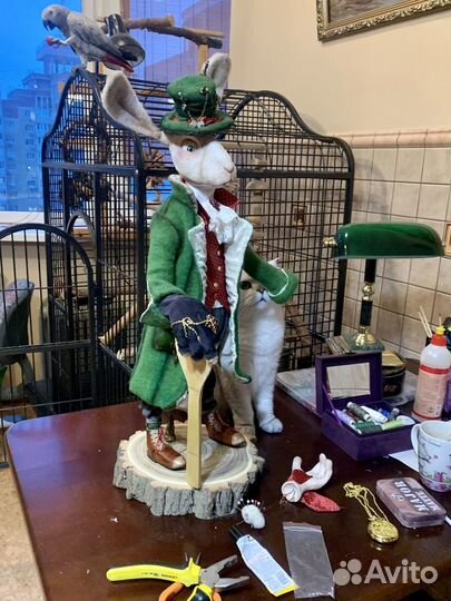 Авторская кукла игрушка Зайчик кролик