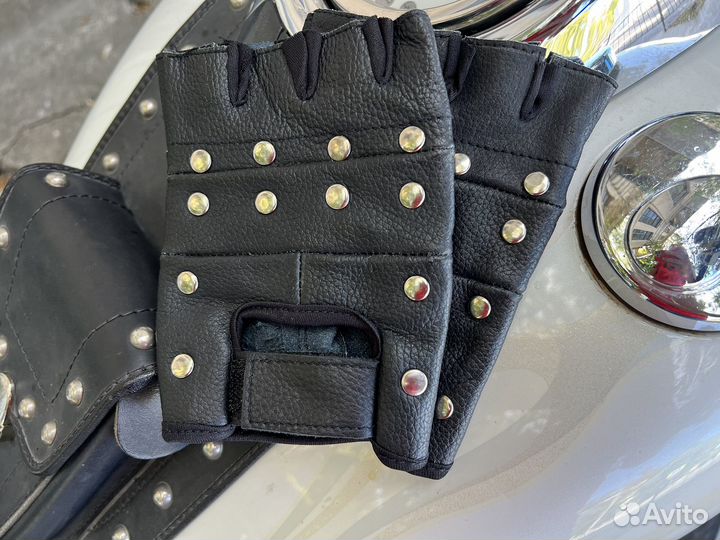 Перчатки, мото-вело, кожа