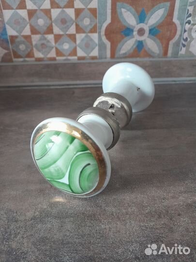 Винтажная дверная ручка керамика