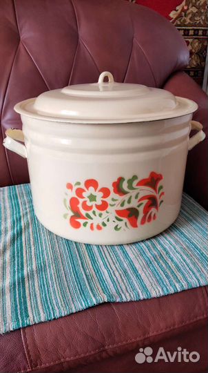 Эмалированная кастрюля 30 литров СССР