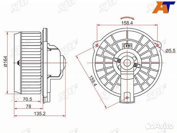 Мотор отопилеля салона, мотор печки honda CR-V