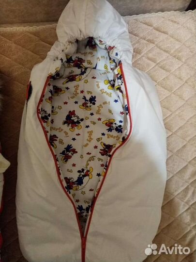 Конверт на выписку для девочки зима