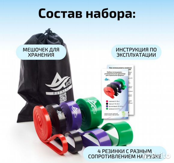 Резинки для фитнеса, резинки для подтягивания