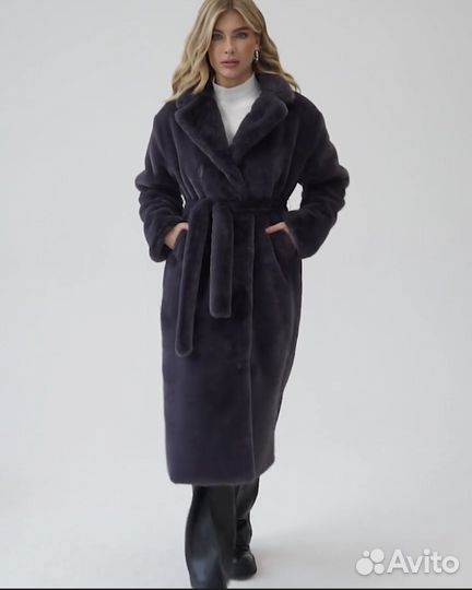 Шуба из эко меха