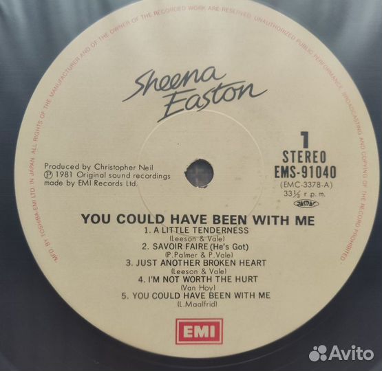 Sheena Easton – You Could Have - LP-81-Japan-NM