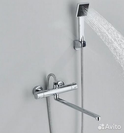 Смеситель термостат с гусаком 40 см комплект