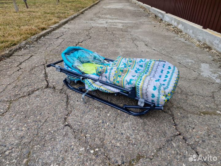 Детские санки-коляска «Умка 3» складные