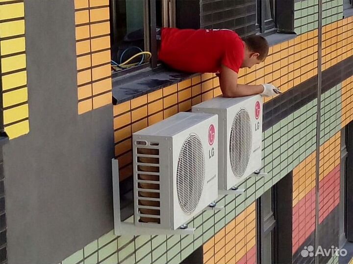 Установка сплит систем чистка заправка