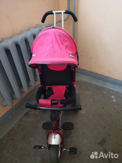 Детский велосипед с родительской ручкой