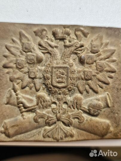 Пряжка орел на пушках