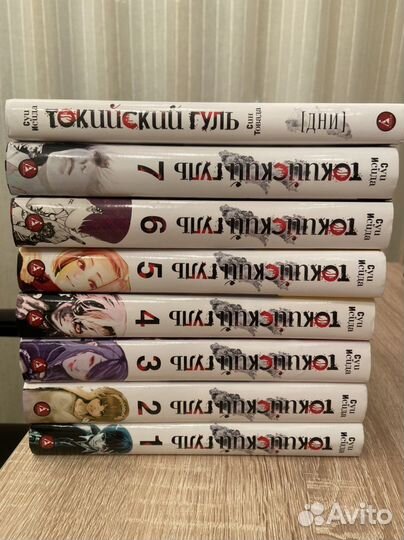 Манга токийский гуль все тома+ранобэ(дни)