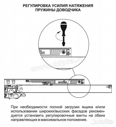 Направляющие шариковые скрытого монтажа B-slide 30