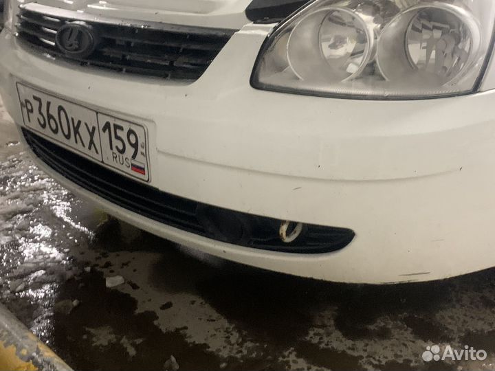 Бампер передний priora 1 белый