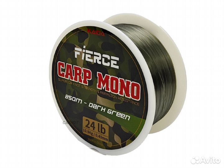 Леска Kaida Fierce Carp Mono 850m (0.40)