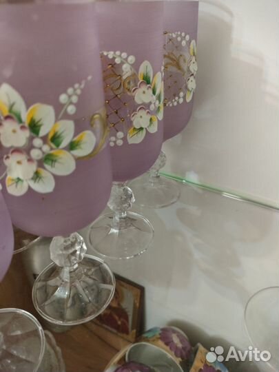 Фужеры богемия180 мл 4 шт