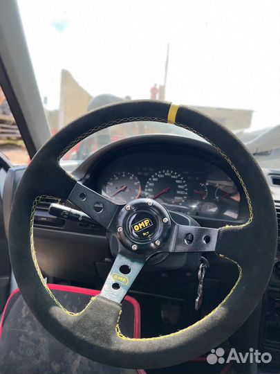 Спортивный руль замшевый