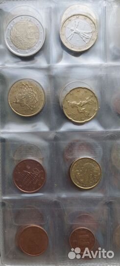 Полный набор евромонет Испания/Италия