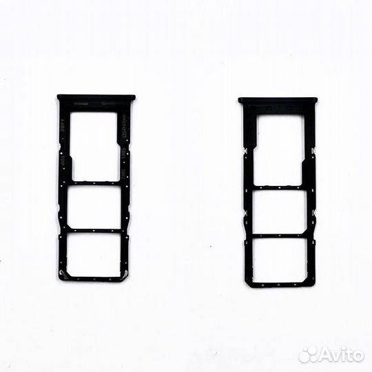 Контейнер SIM Samsung A125F (A12) Черн