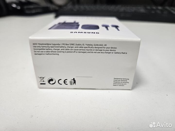 Оригинальная зарядка Samsung с кабелем Type-C