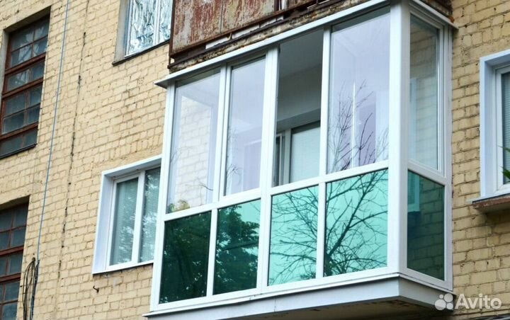 Остекление балконов и лоджий в рассрочку T5154