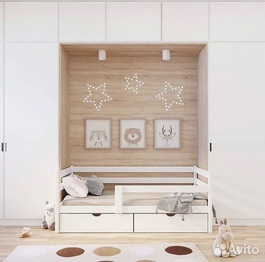 Детская кровать 180х90 см из массива