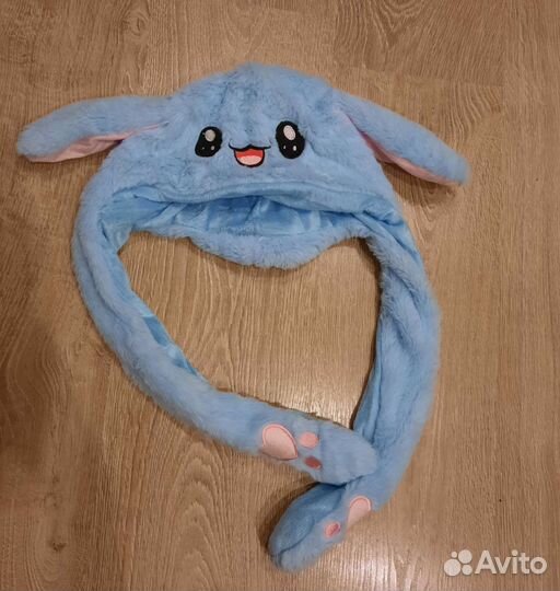 Шапка заяц со светящимися ушками