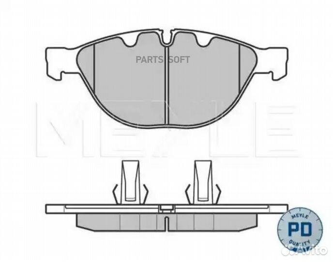 Meyle 0252379120PD Колодки тормозные BMW 5(E60/61)