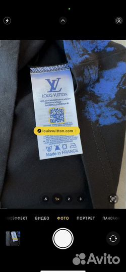 Louis Vuitton футболка синий рисунок S M L XL XXL