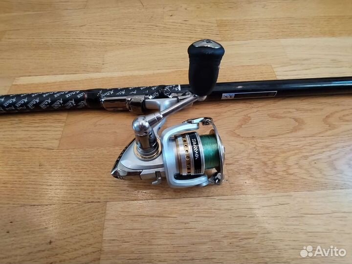 Удочка Mikado X-plode Bolognese 500, катушка Daiwa