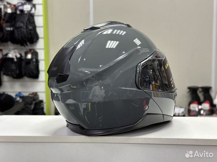 Мотошлем модуляр GSB G-362 цемент