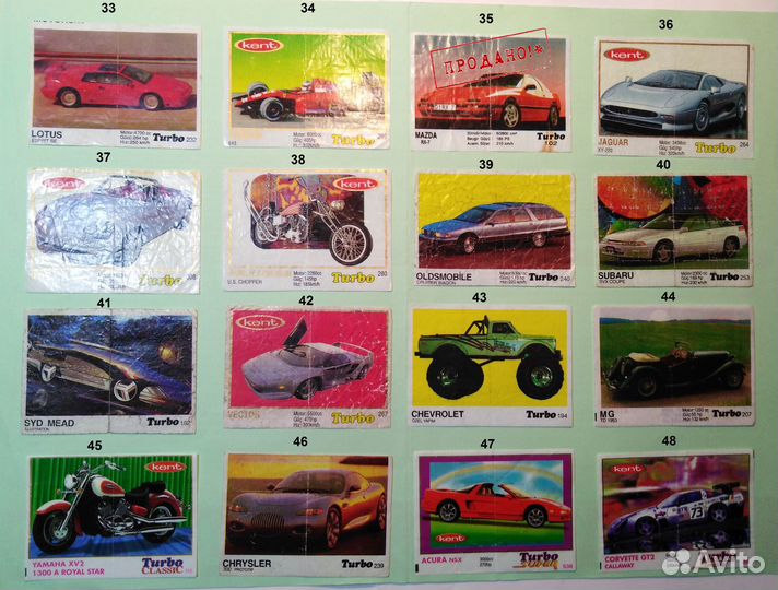 Фантики от жвачек из 90-х. Turbo, Bombibom