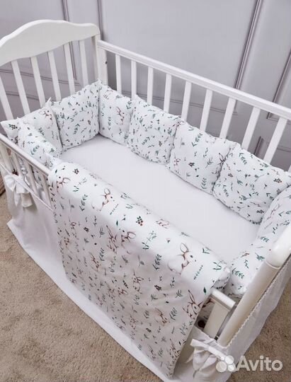 Бортики в детскую кроватку бу