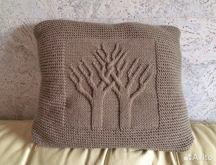 Вязаные подушки