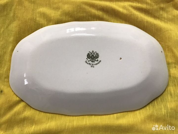 Блюдо, тарелка Т-ва М.С. Кузнецова 19 век