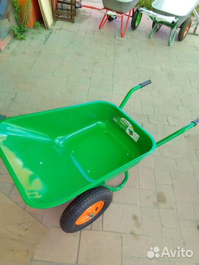 Тачка строительная 2колеса Palisad цвет зеленый