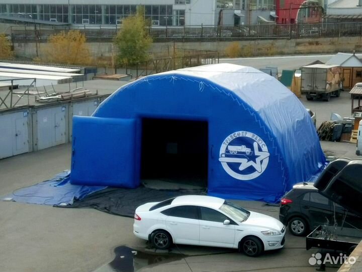 Надувной ангар пневмокаркасный
