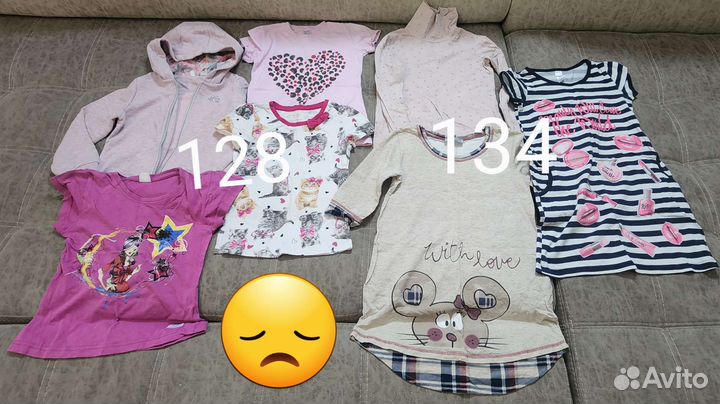 Пакет одежды на девочку 122-134