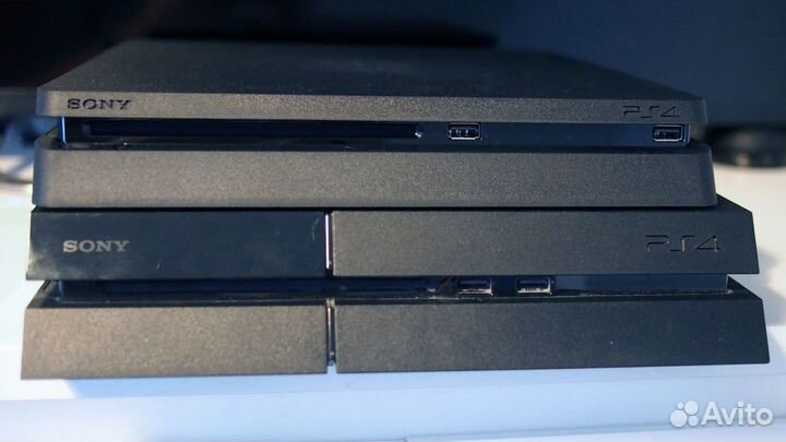 Приставка Playstation 4 Slim (500гб, 10 игр)